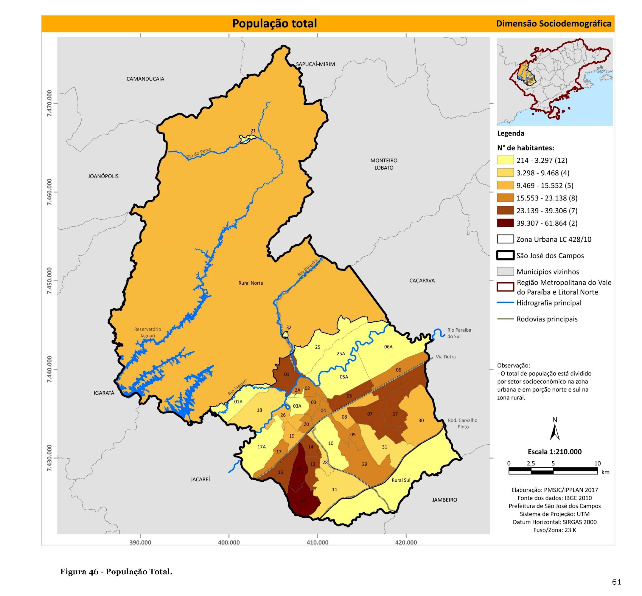 Densidade demográfica: cálculo, mapas, exemplos, exercícios